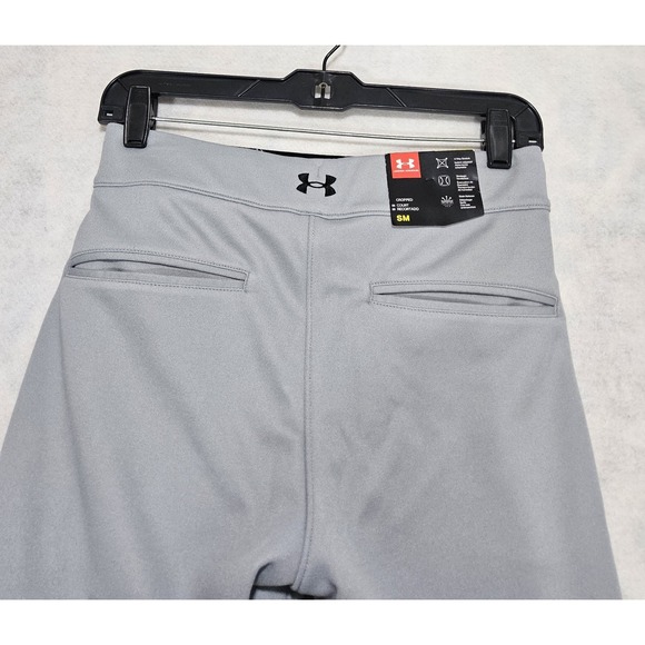 Under Armour Softball Pants Womans Sz S New Vanish Beltless 3/4 Kickers Gray - Picture 5 of 8